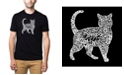 LA Pop Art Men's Premium Word Art T-Shirt - Cat